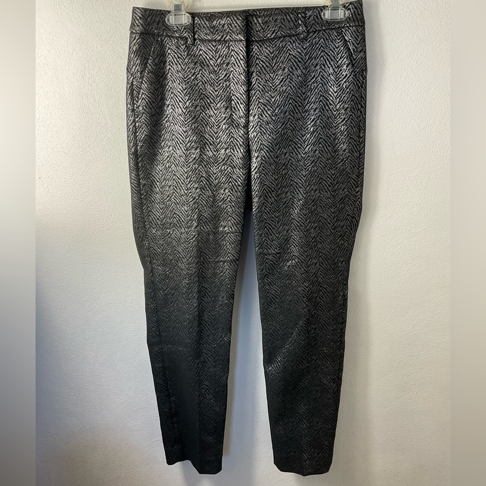 White House Black Market Zebra Pattern Cropped Pants